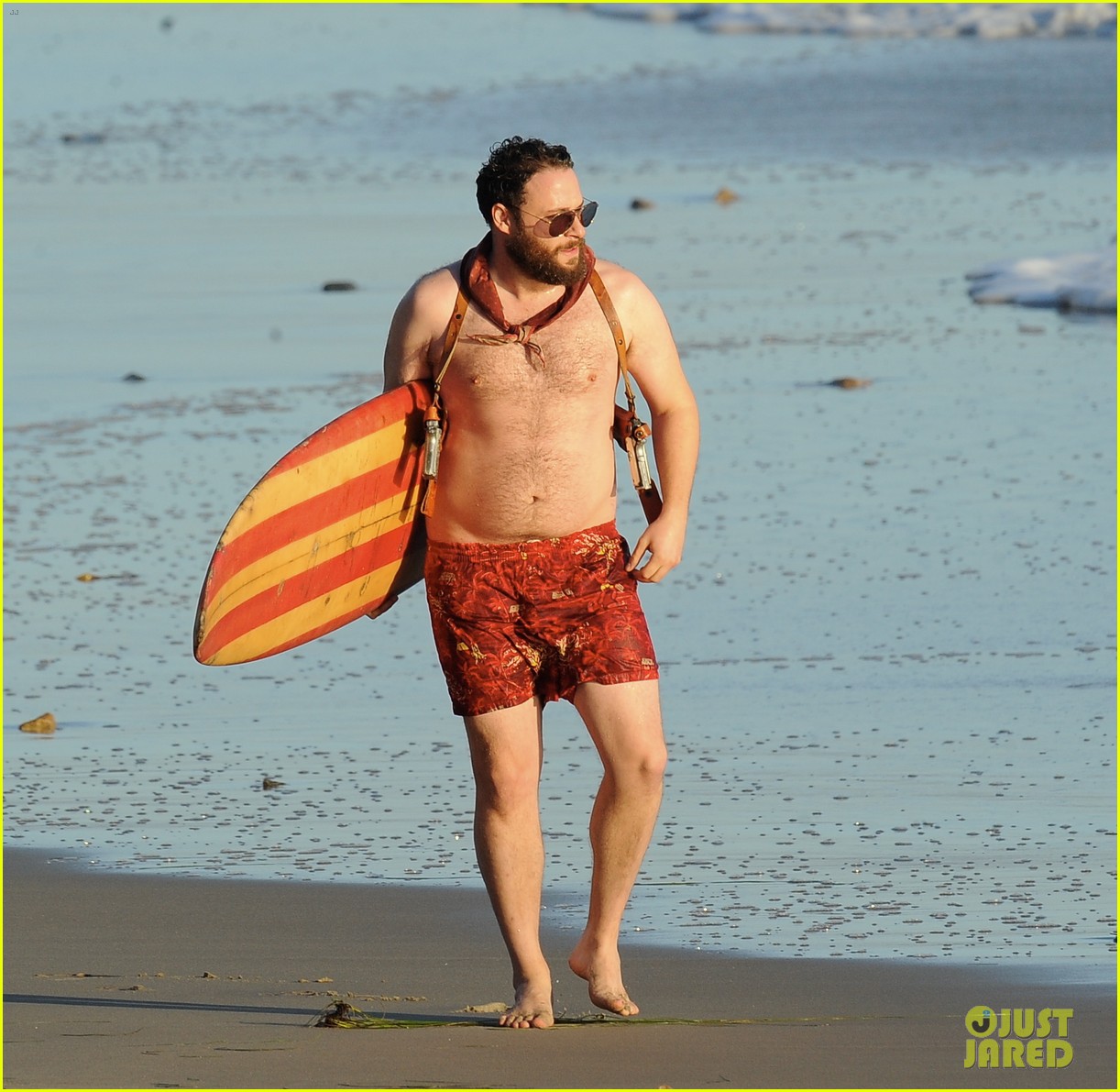 Shirtless Seth Rogen is Locked & Loaded For 'Zeroville' Scenes