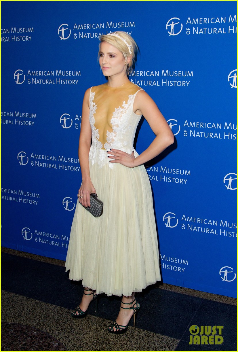 Dianna Agron Shows Off Some Skin in a Daring Dress at the Museum Gala 2014