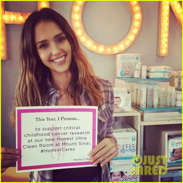 Jessica Alba Supports Cancer Research with Her Company