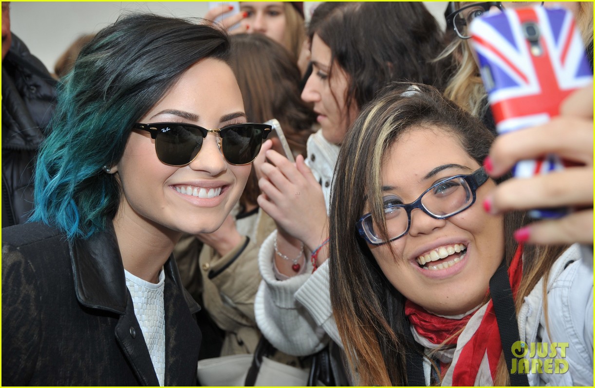 Demi Lovato Greets Fans In Paris After Olly Murs Duet Drops