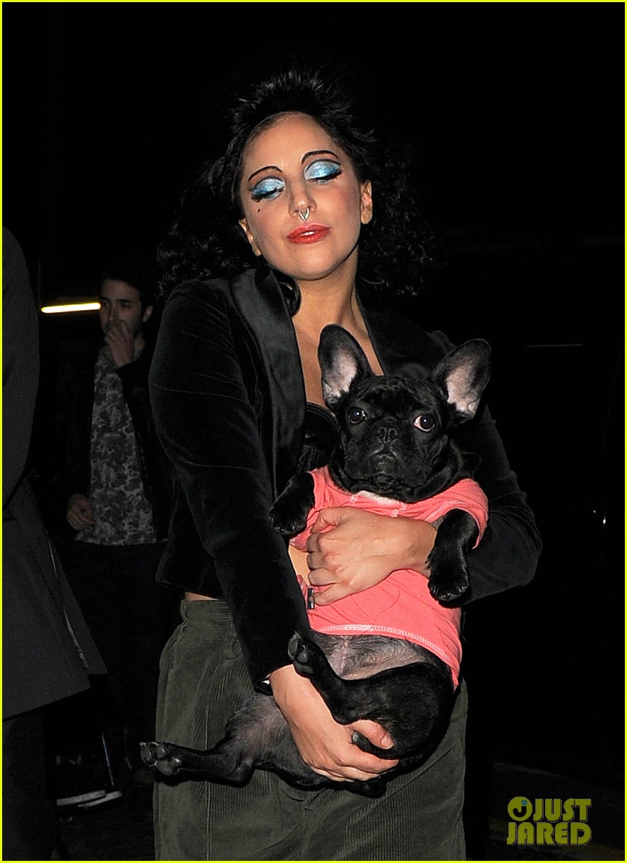 Lady Gaga Sports a Black Bra While Jetting Out of Barcelona