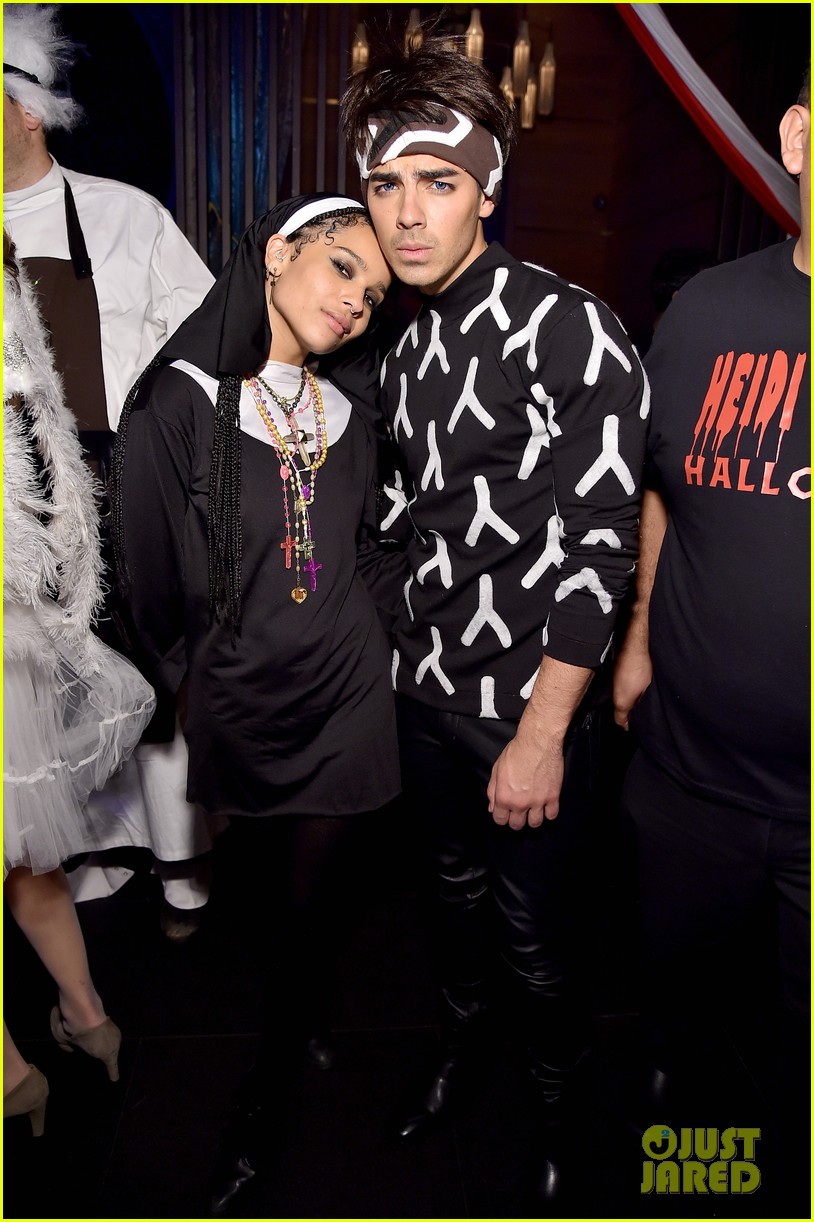 Joe Jonas & Zoe Kravitz Represent Young Hollywood at Heidi Klum's Halloween Party - See Their Costumes Here!