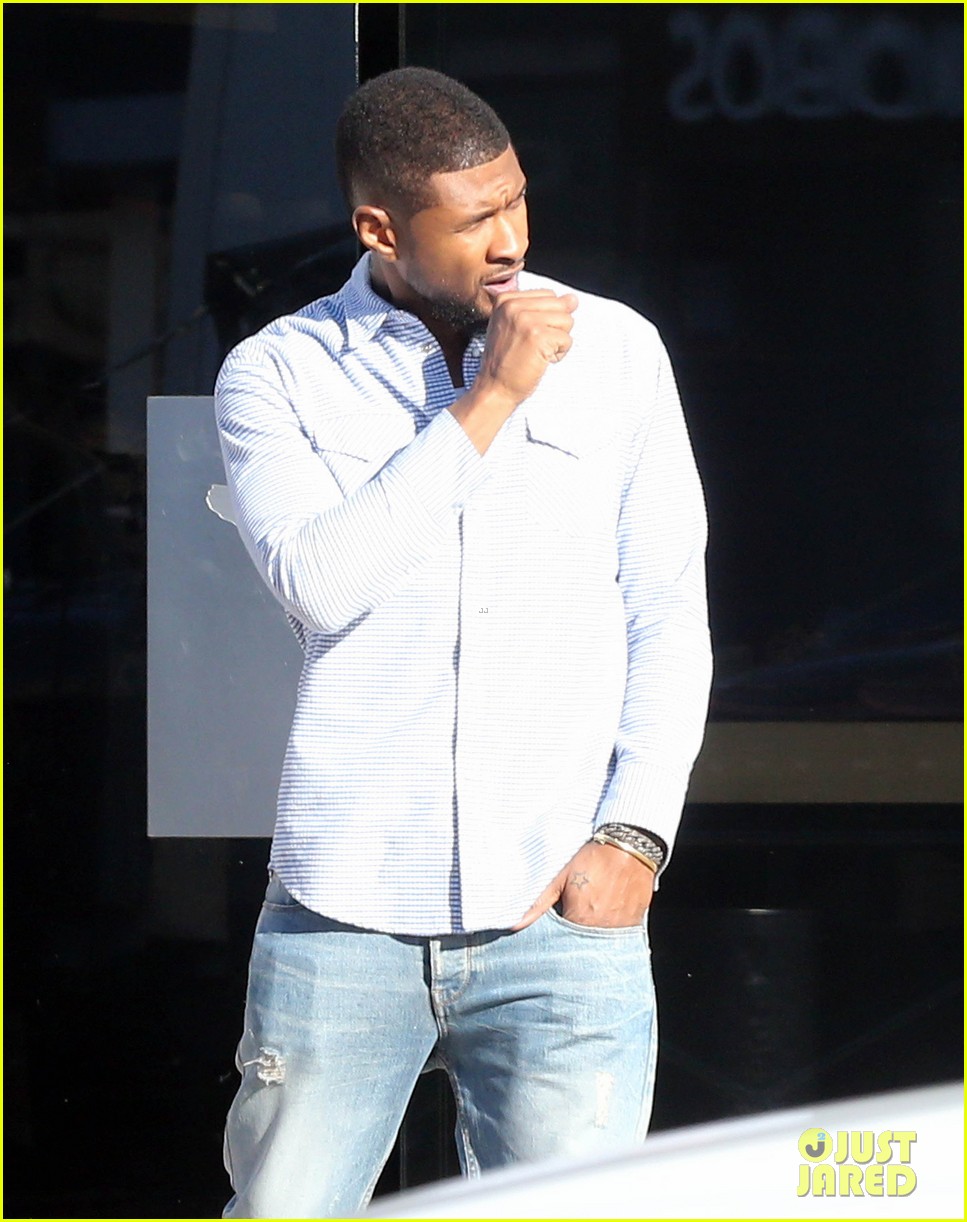 Chris Brown is Usher's Surprise Guest Performer at UR Experience Concert in Los Angeles