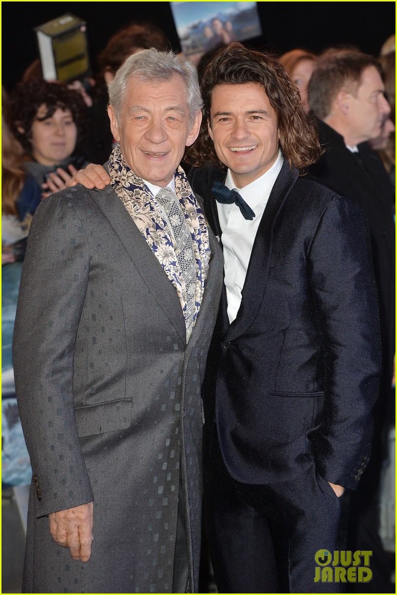 Orlando Bloom & Evangeline Lilly Go Glam for Final 'Hobbit' London Premiere!