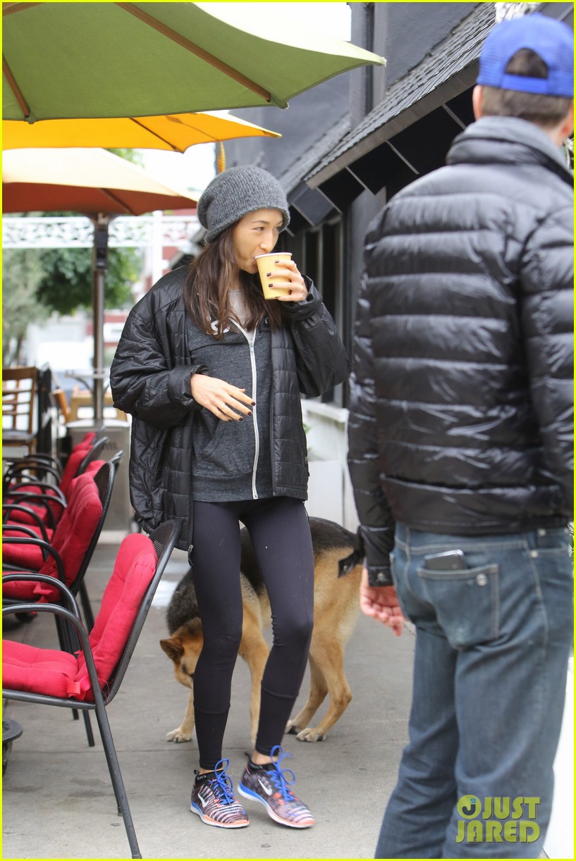 'Stalker' Co-Stars & Real Life Couple Maggie Q & Dylan McDermott Grab Some Morning Coffee