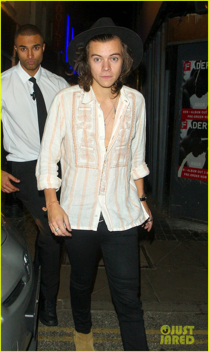 harry styles dress shirt Harry Styles Keeps His Shirt Unbuttoned to Show Off His Chest - Just Jared  - Celebrity News and Gossip