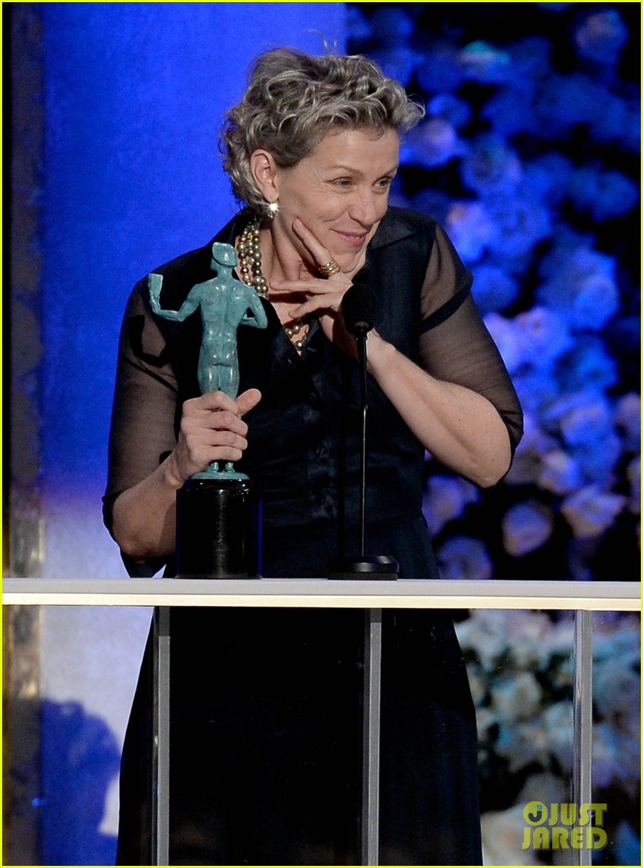 Frances McDormand Tells People to Stream Her Movie During SAG Awards 2015 Acceptance Speech (Video)