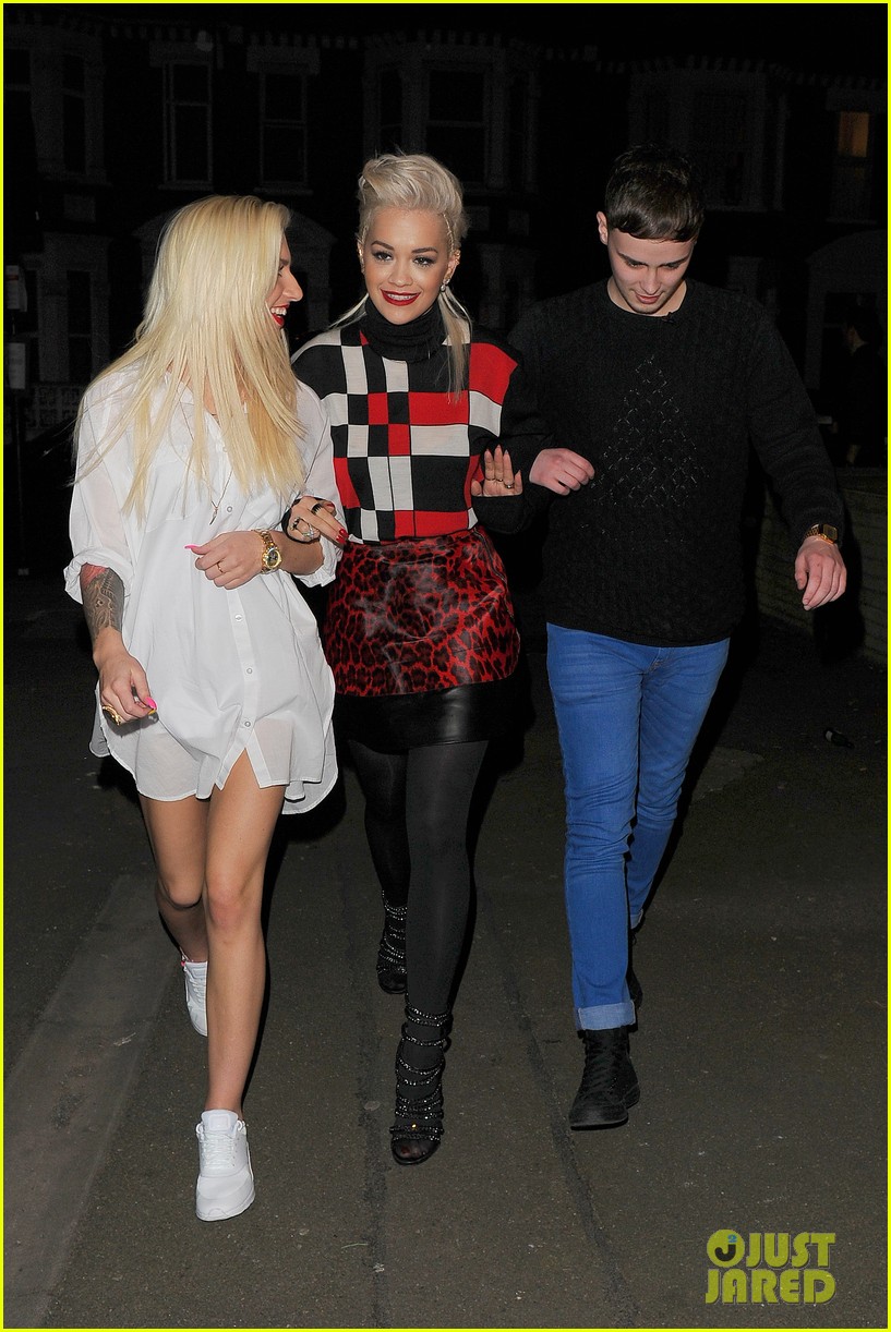 Rita Ora Looks Red Hot For Charli XCX Concert in London