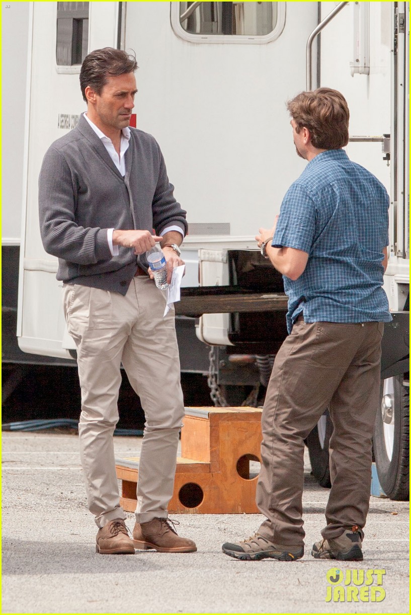 Jon Hamm's Tight Pants Are Back on 'Keeping Up with the Joneses' Set