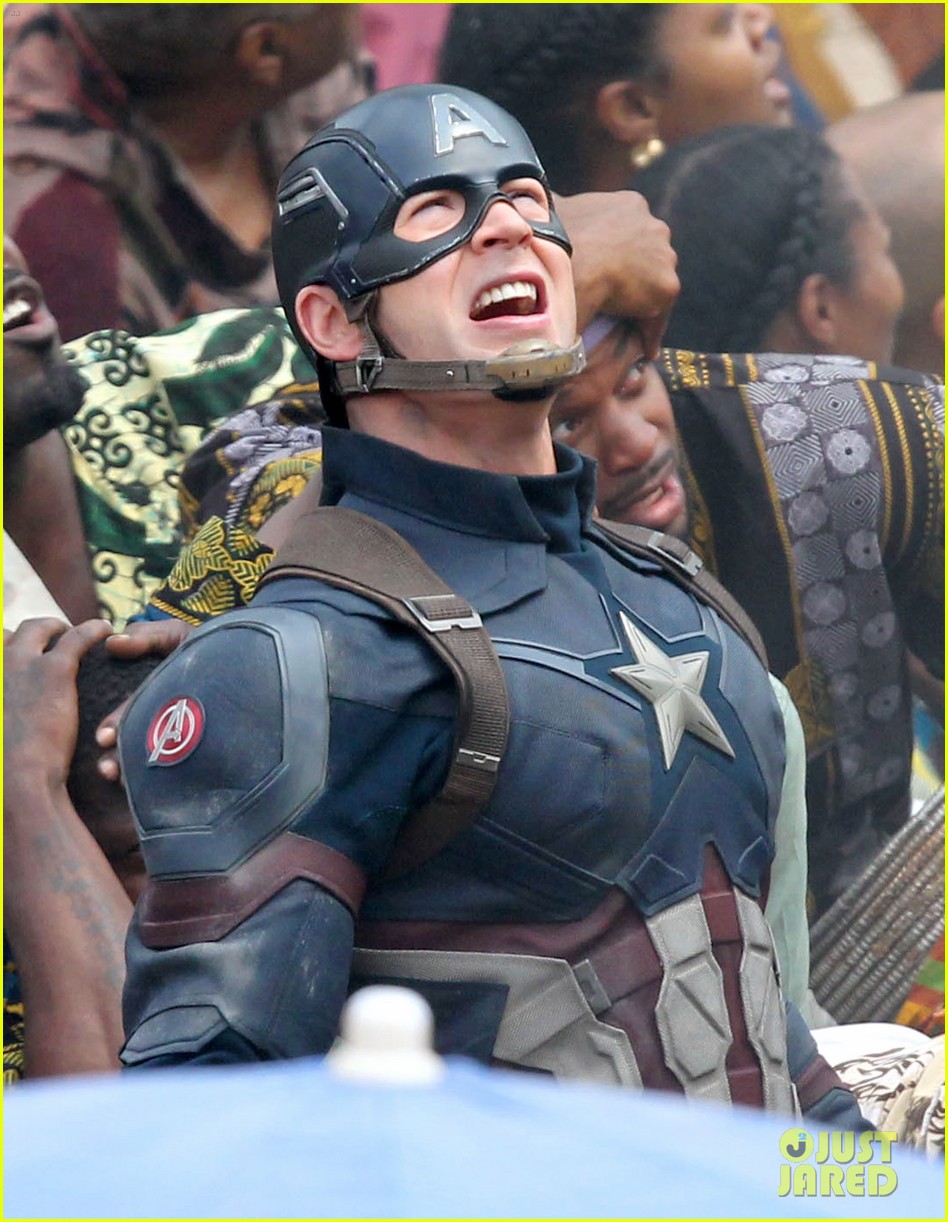 Chris Evans & Anthony Mackie Get to Action on 'Captain America: Civil War' Set!