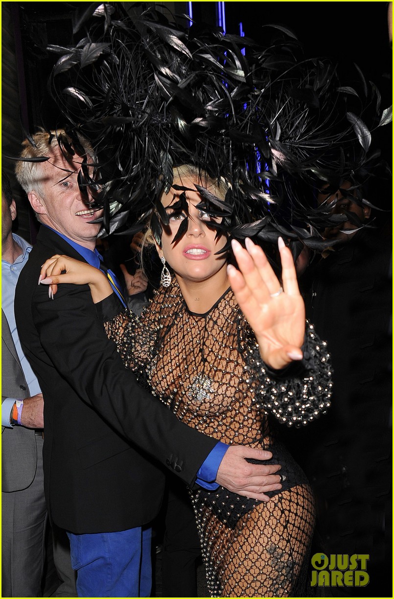 lady gaga boob dress Lady Gaga Flaunts More Pasties and Skin in Revealing New Look