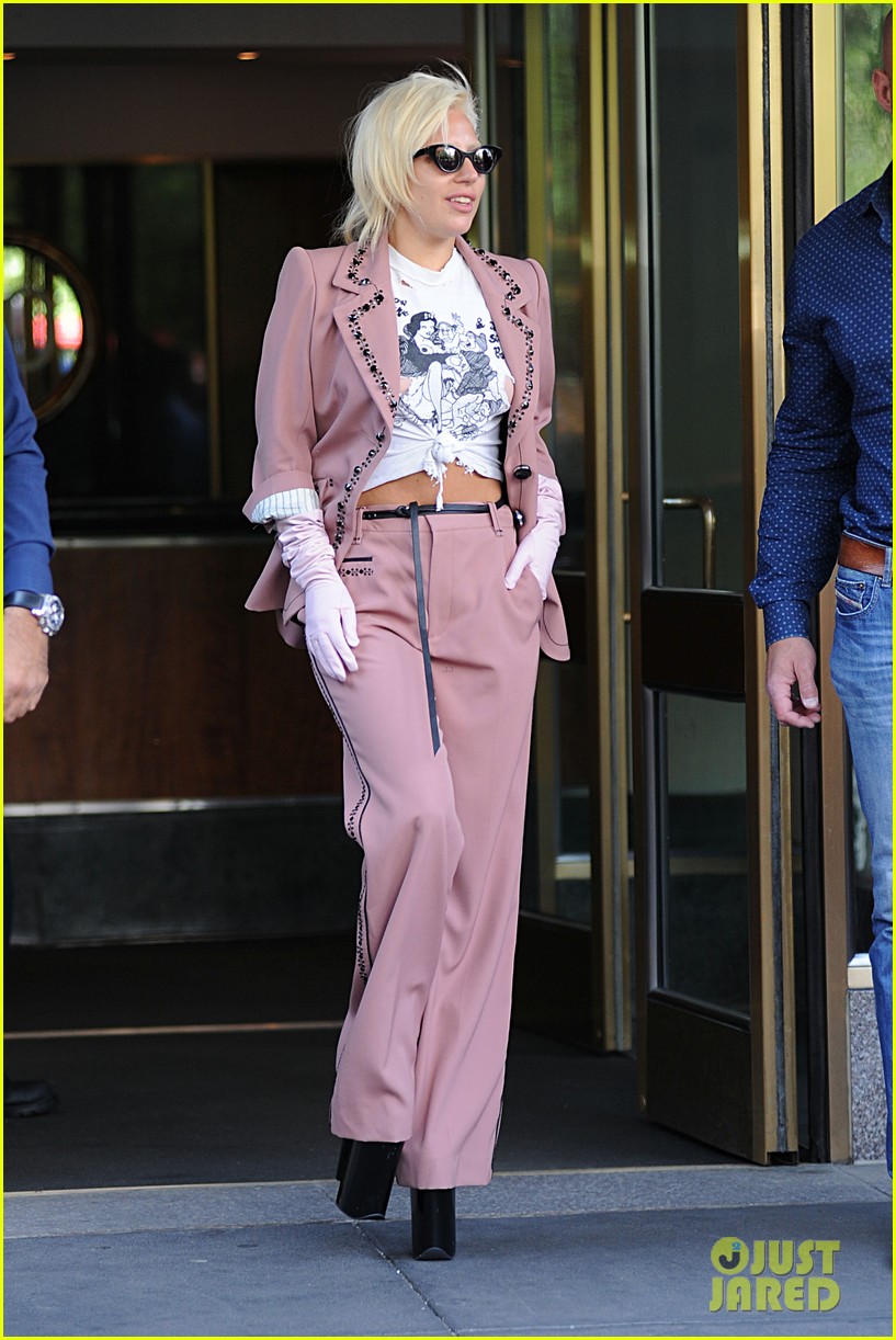Lady Gaga Wears the Raciest Snow White Shirt Ever!