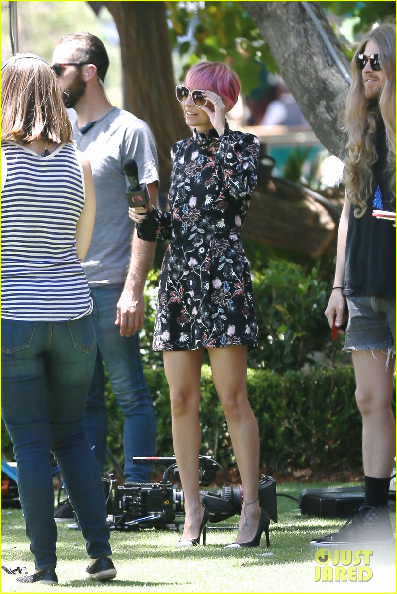 Nicole Richie Gets 'Candid' While Filming at the Grove