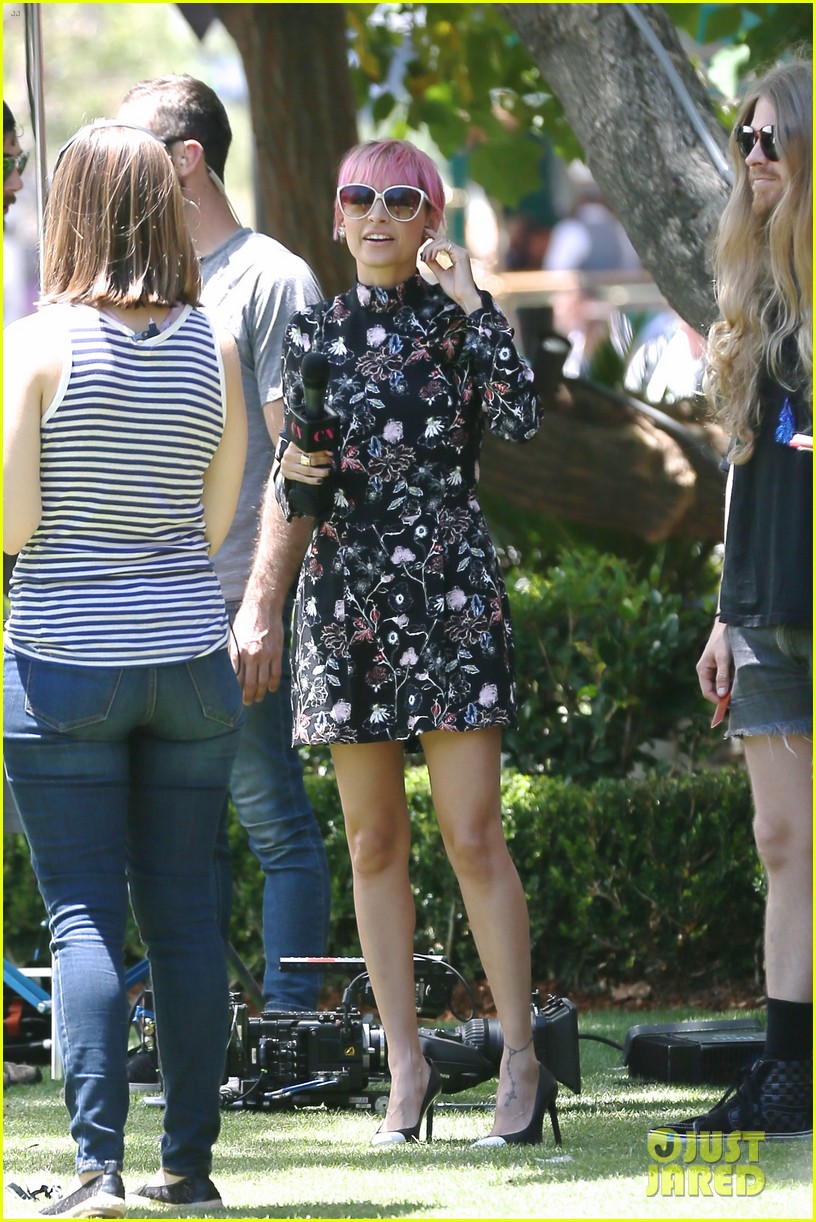 Nicole Richie Gets 'Candid' While Filming at the Grove