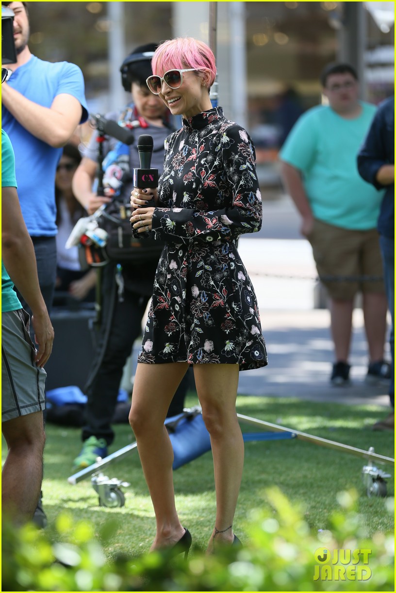 Nicole Richie Gets 'Candid' While Filming at the Grove