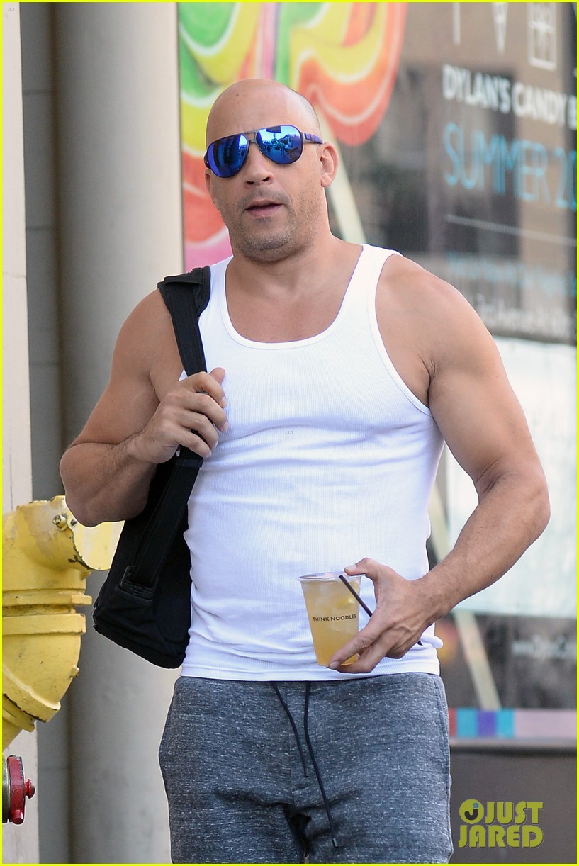 Vin Diesel Flaunts His Big Muscles After His 48th Birthday