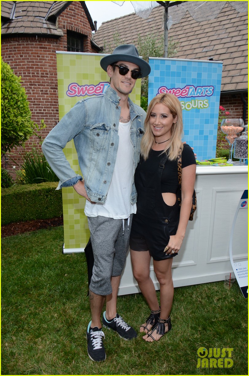 Ashley Tisdale Gets Back to Her Candy Bar Days at Just Jared's Summer Bash Presented by SweeTARTS Chewy Sours!