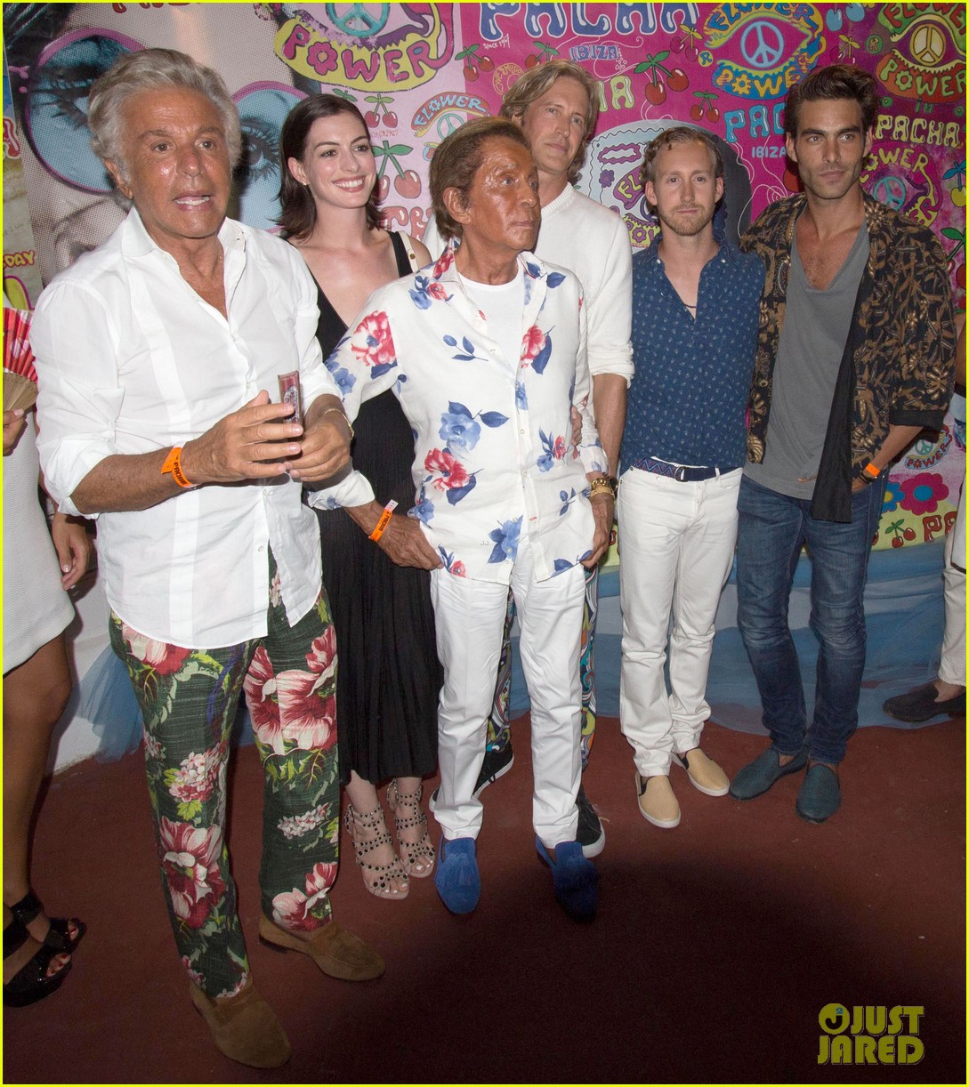 Anne Hathaway Parties with Valentino in Ibiza