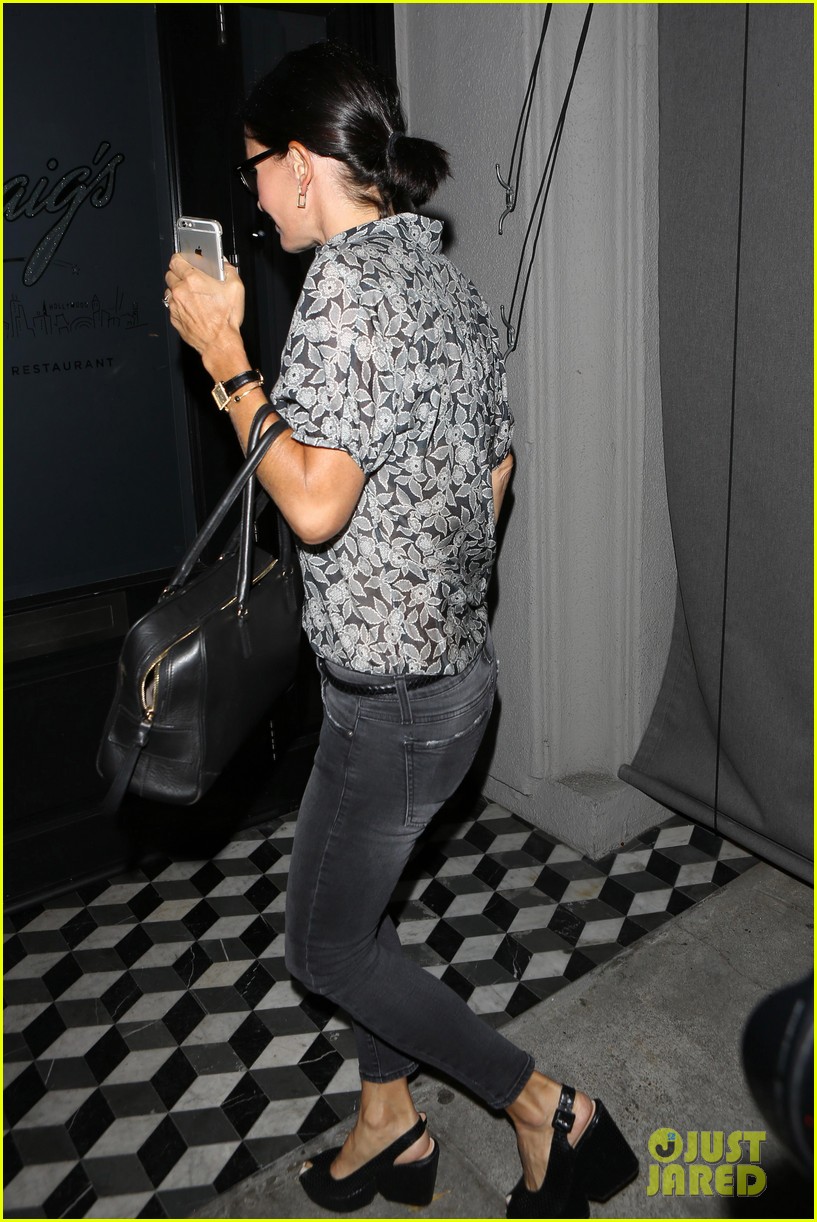 Courteney Cox Went to the Snow Patrol Concert with 'Bells On'