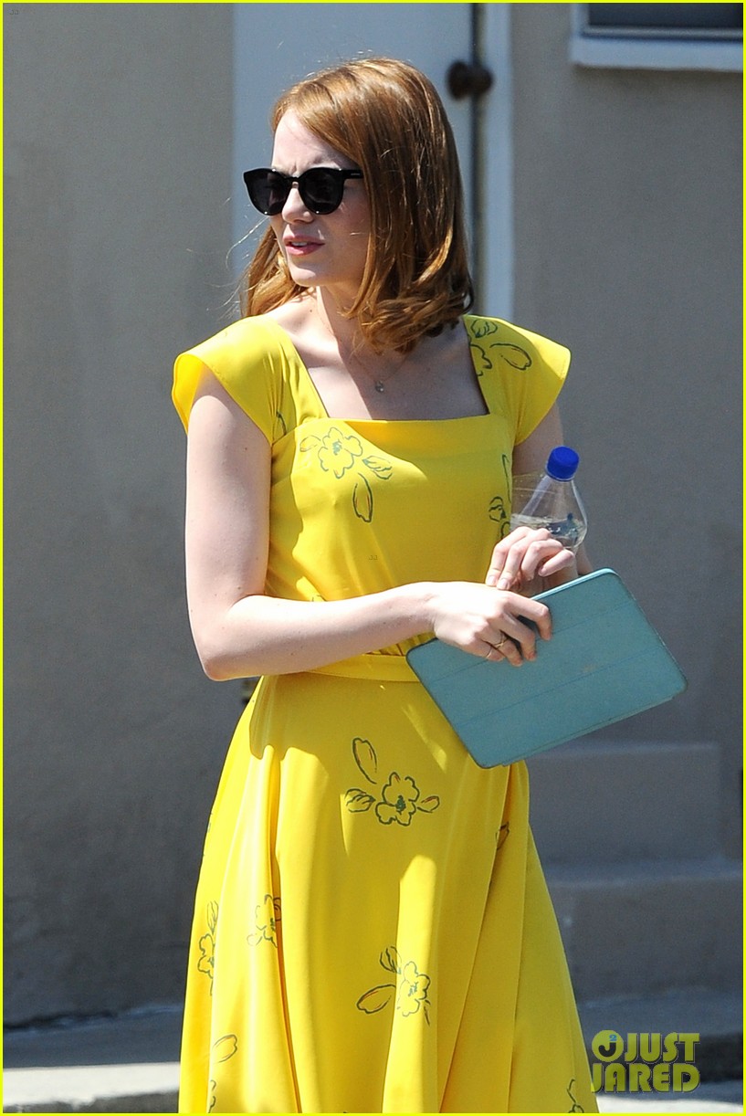 green dress emma stone la la land Emma Stone Green Cap Sleeves Short Dress In Movie La La Land Mia TCD8141