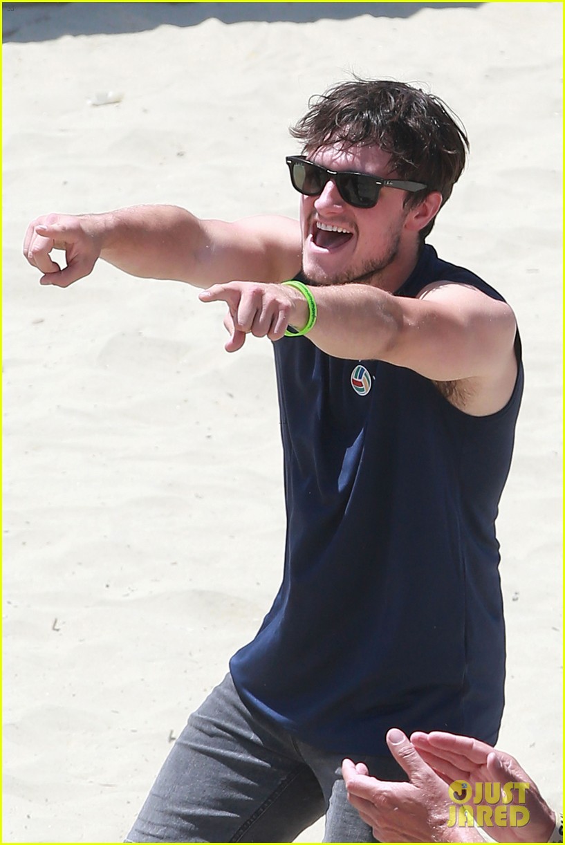 Josh Hutcherson Shows Off His Skills at Celebrity Charity Volleyball Match!