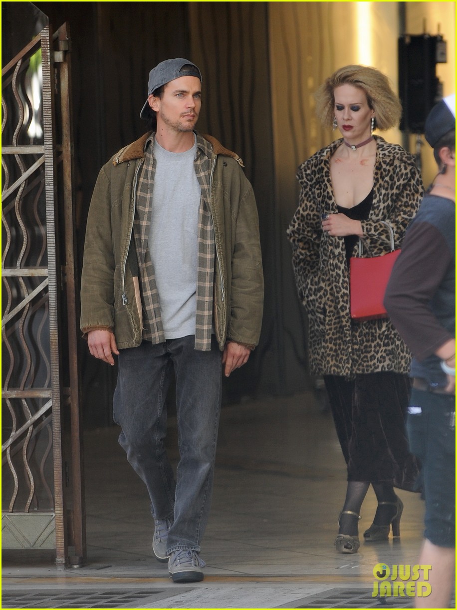 Matt Bomer Films 'AHS: Hotel' Scenes with Sarah Paulson