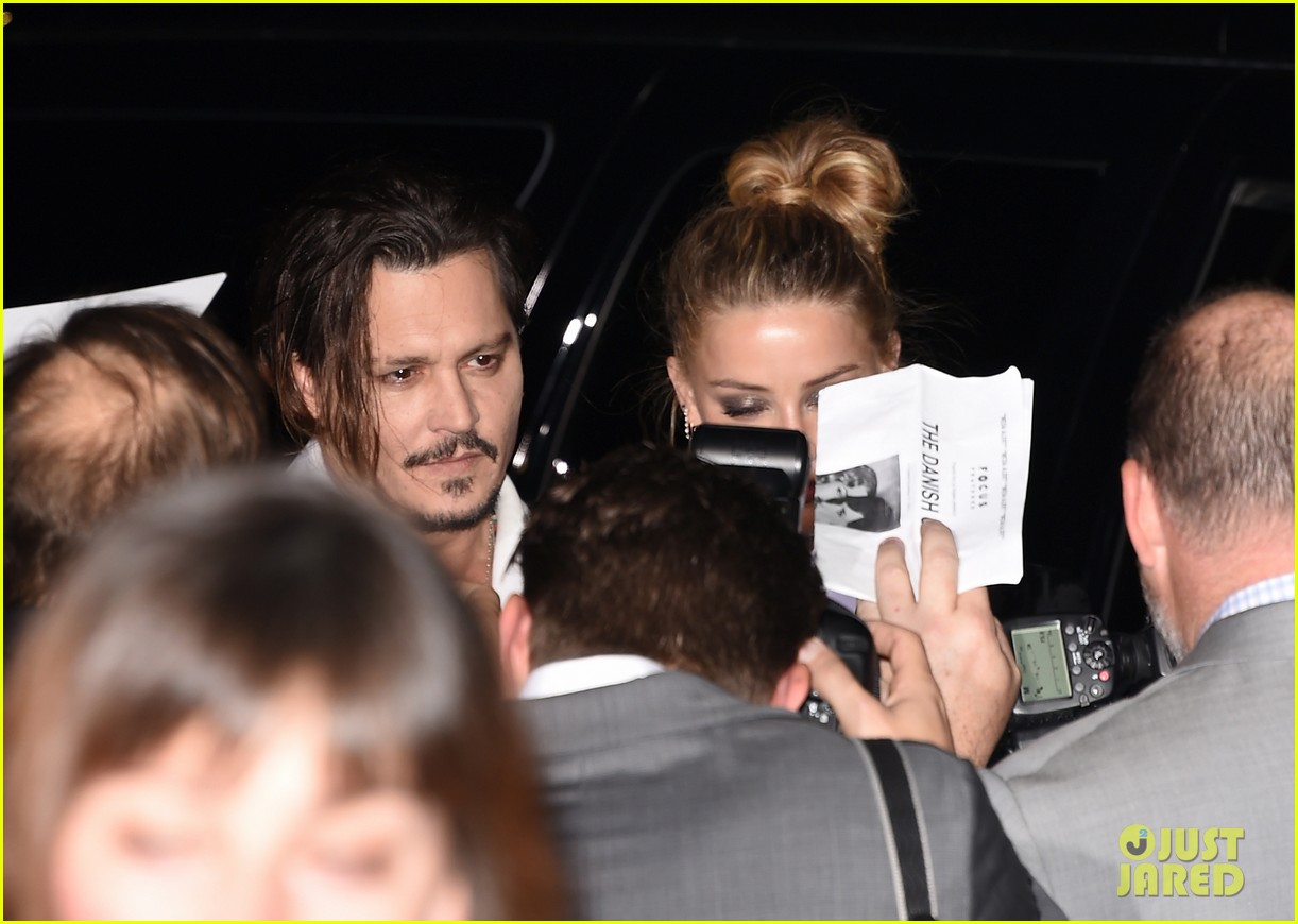 Johnny Depp Supports Amber Heard at 'Danish Girl' Premiere!
