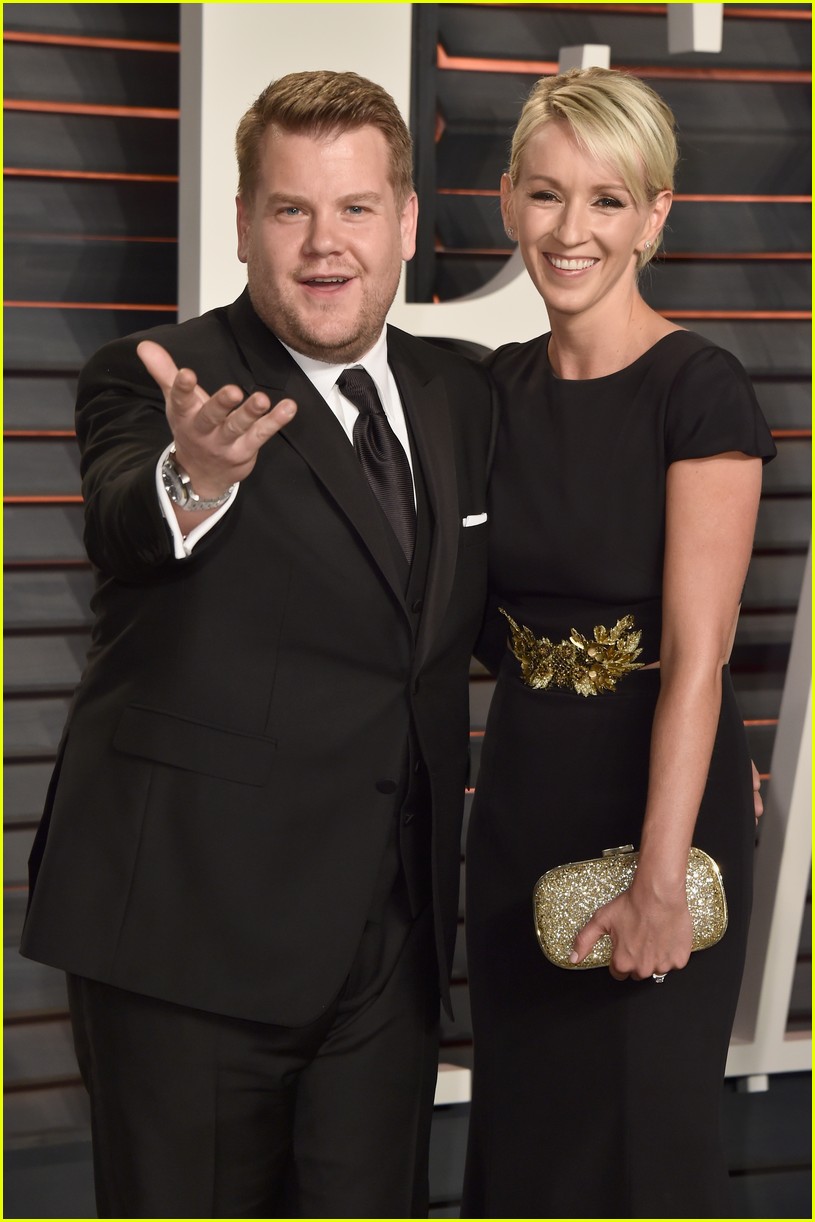 James Corden & Conan O'Brien Bring Lovely Wives to Vanity Fair Oscar Party 2016