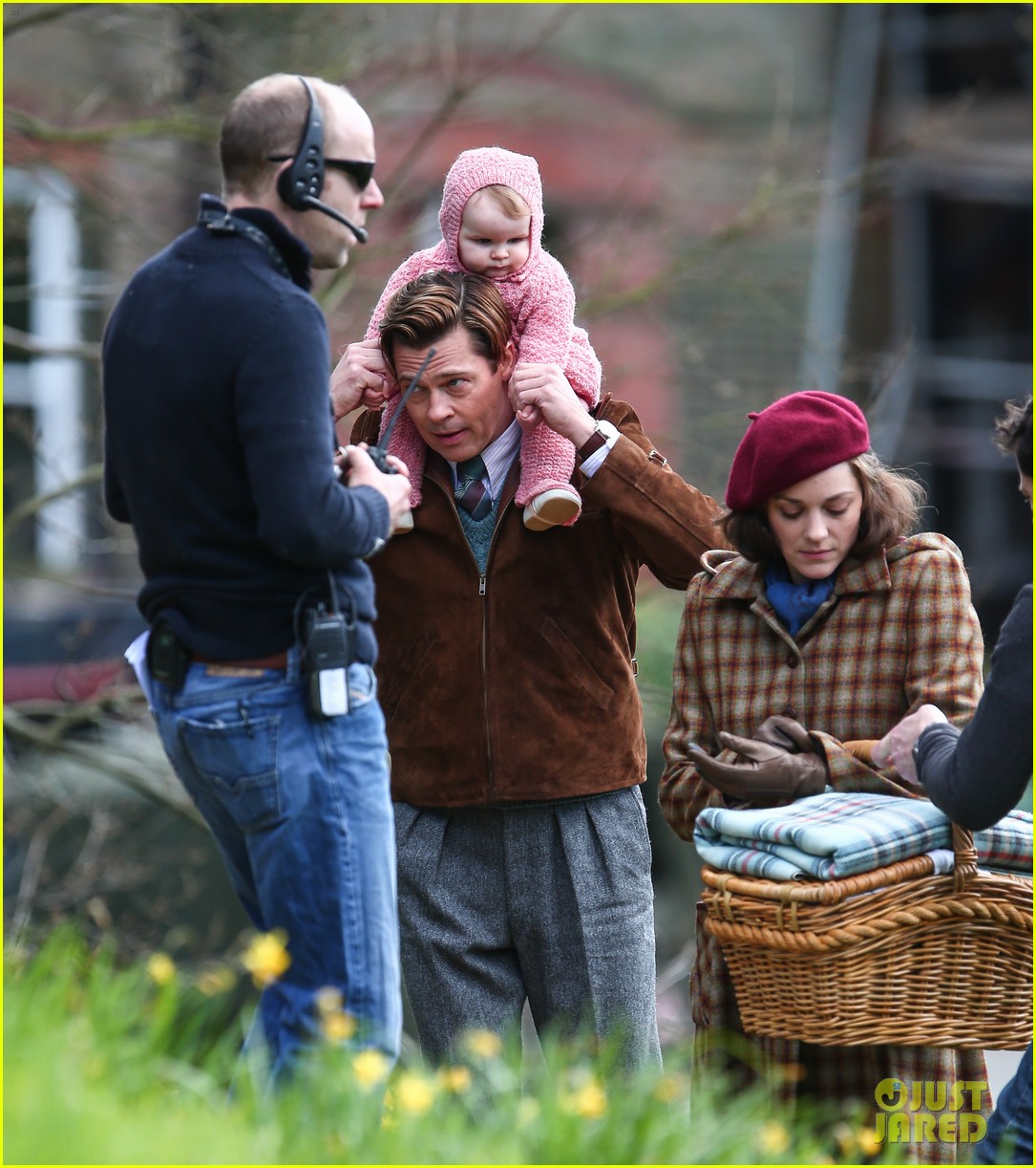 Brad Pitt & Marion Cotillard Film 'Five Seconds of Silence' in London