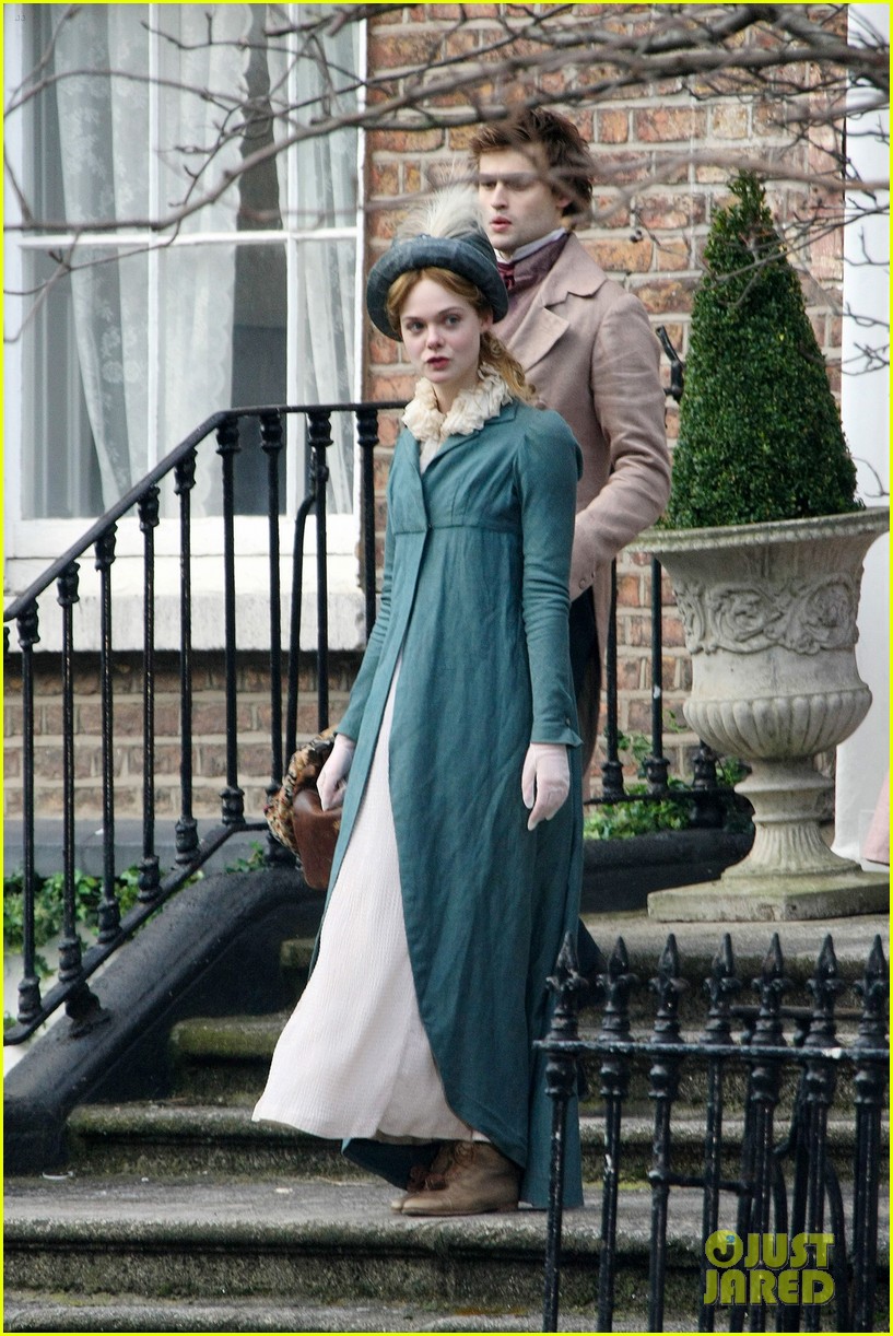Douglas Booth & Elle Fanning Get Playful For 'A Storm In The Stars' Filming