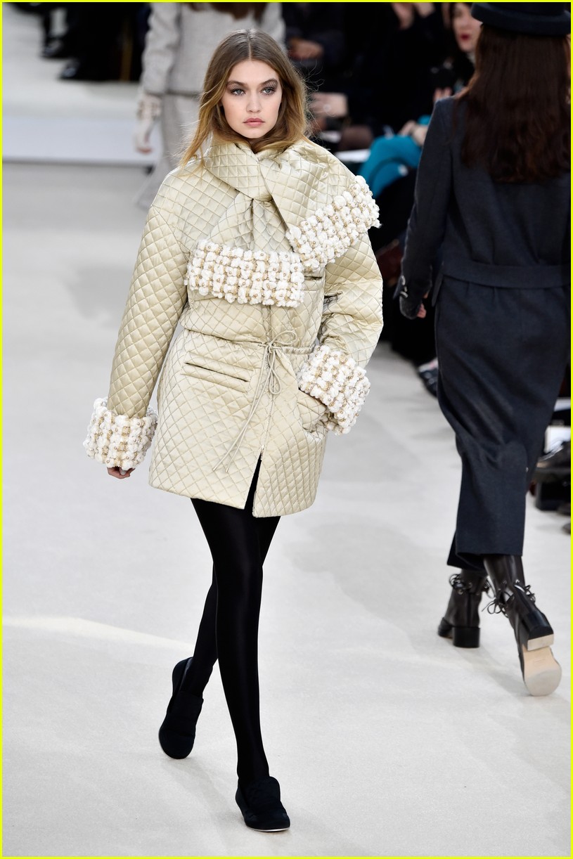 Kendall Jenner & Gigi Hadid Walk Runway in Chanel Paris Fashion Week 2016 Show