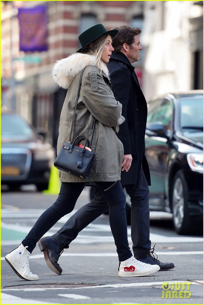 James Marsden Steps Out in NYC with Rumored Girlfriend Edei