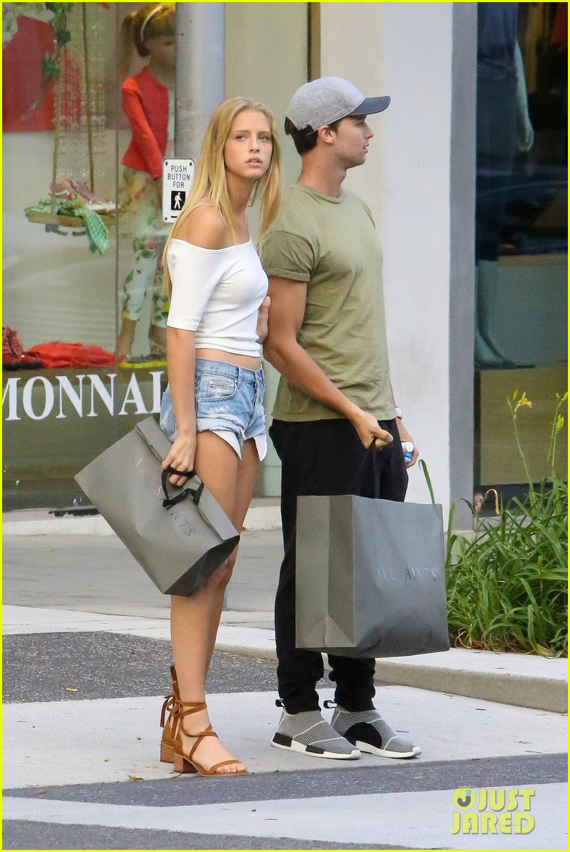 Patrick Schwarzenegger & Girlfriend Abby Champion Take an Afternoon Shopping Trip