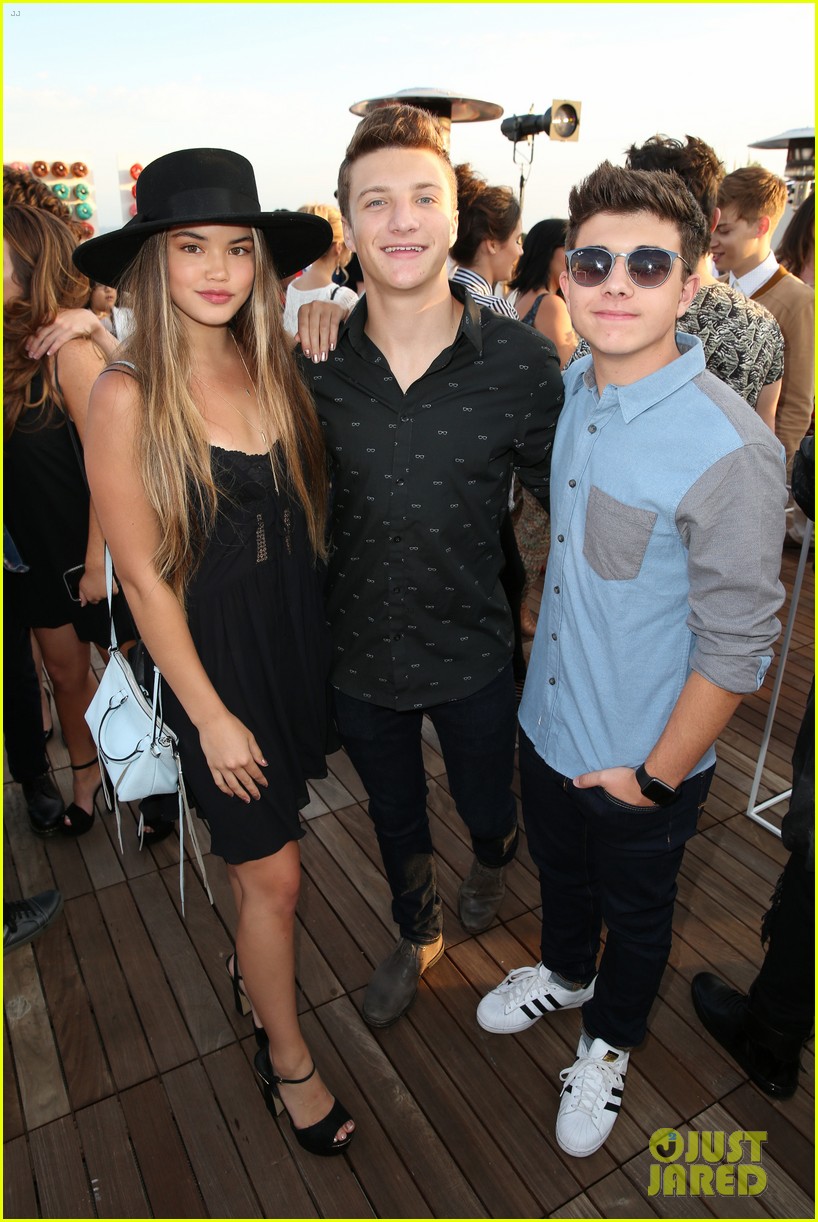The Fosters' Hayden Byerly & Gavin MacIntosh Bring Girlfriends to JJJ's Celebration of Disney's MXYZ Collection