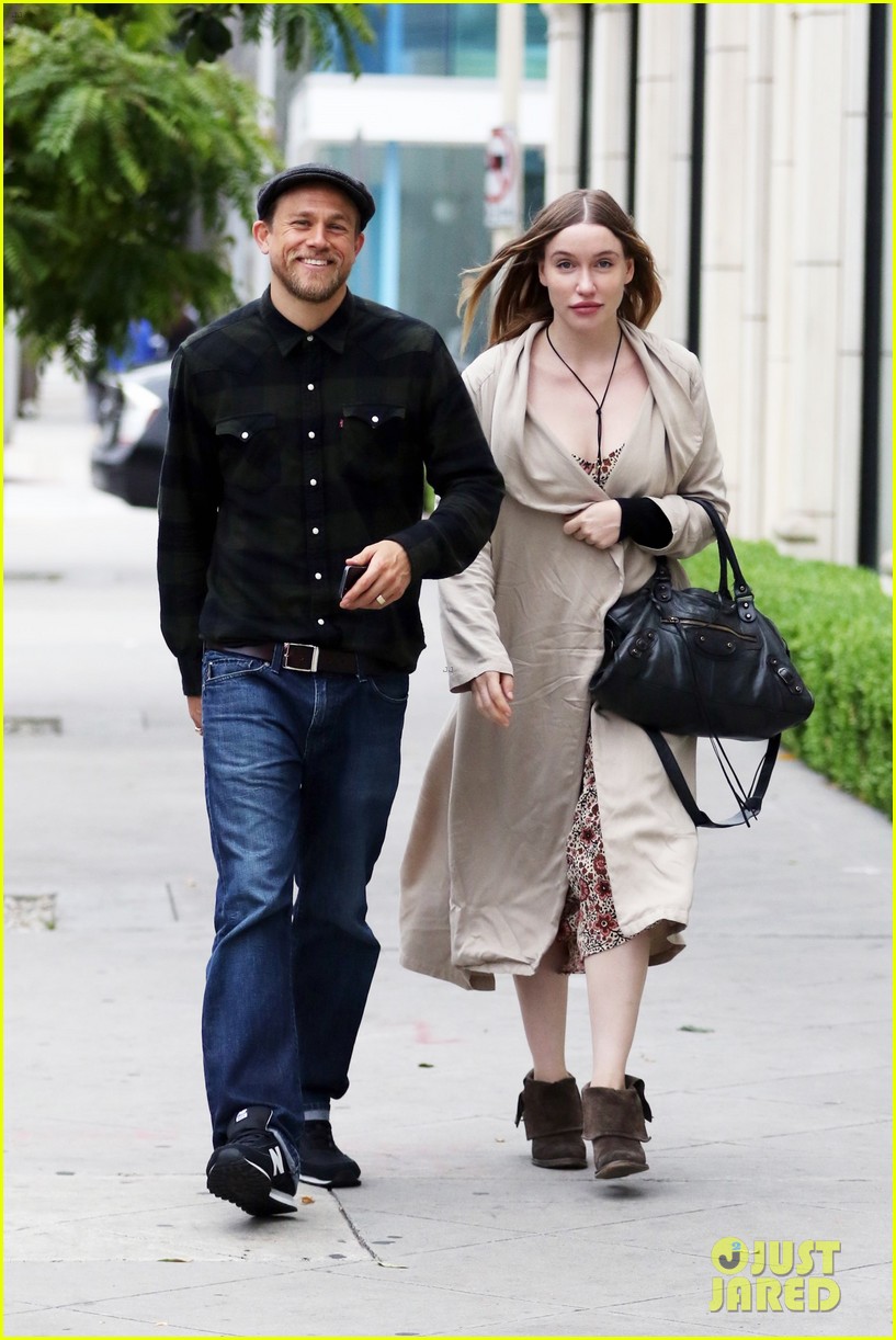 Charlie Hunnam & Morgana McNelis Are Happy As Can Be for Furniture Shopping Outing!