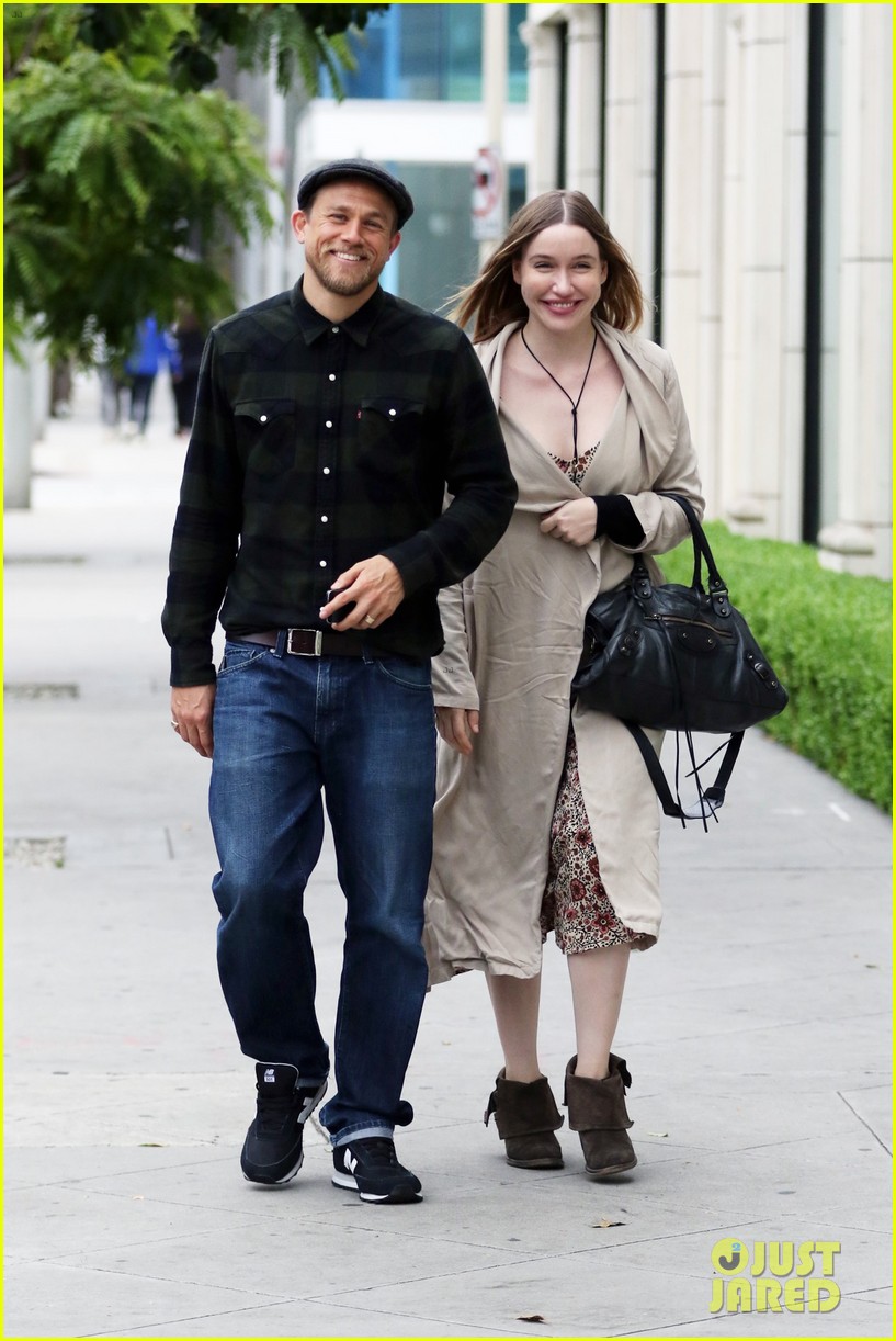 Charlie Hunnam & Morgana McNelis Are Happy As Can Be for Furniture Shopping Outing!
