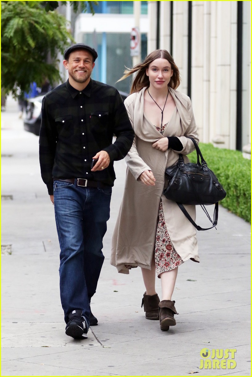 Charlie Hunnam & Morgana McNelis Are Happy As Can Be for Furniture Shopping Outing!