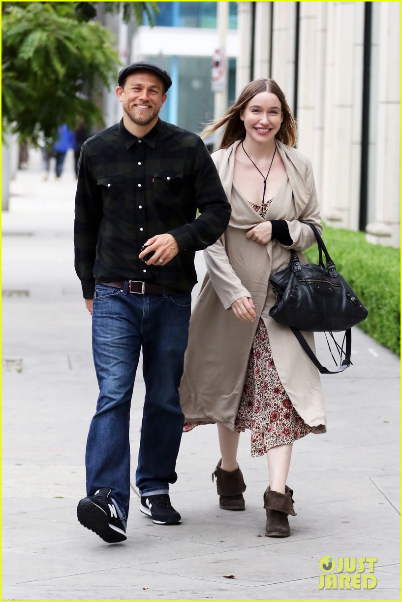Charlie Hunnam & Morgana McNelis Are Happy As Can Be for Furniture Shopping Outing!