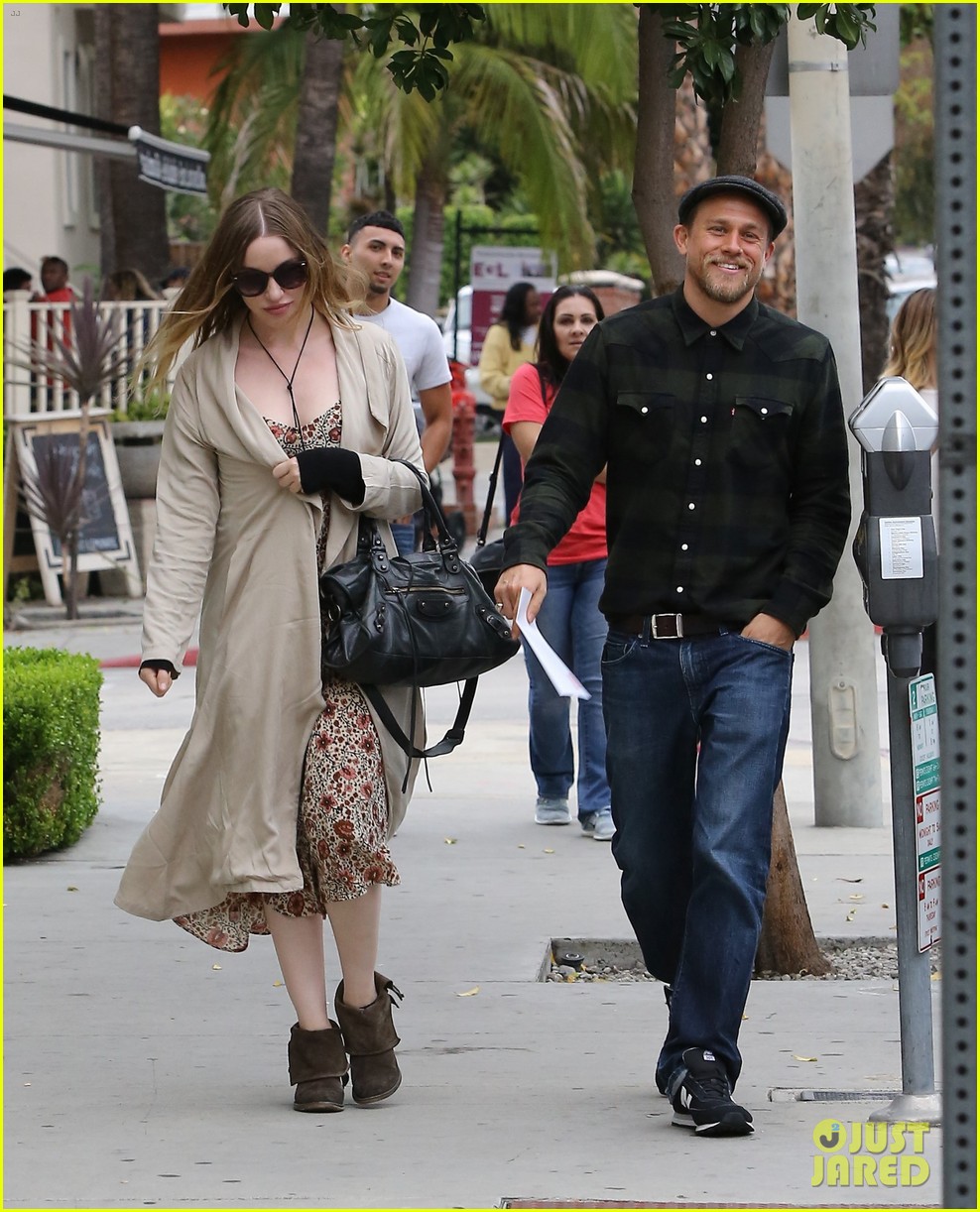 Charlie Hunnam & Morgana McNelis Are Happy As Can Be for Furniture Shopping Outing!