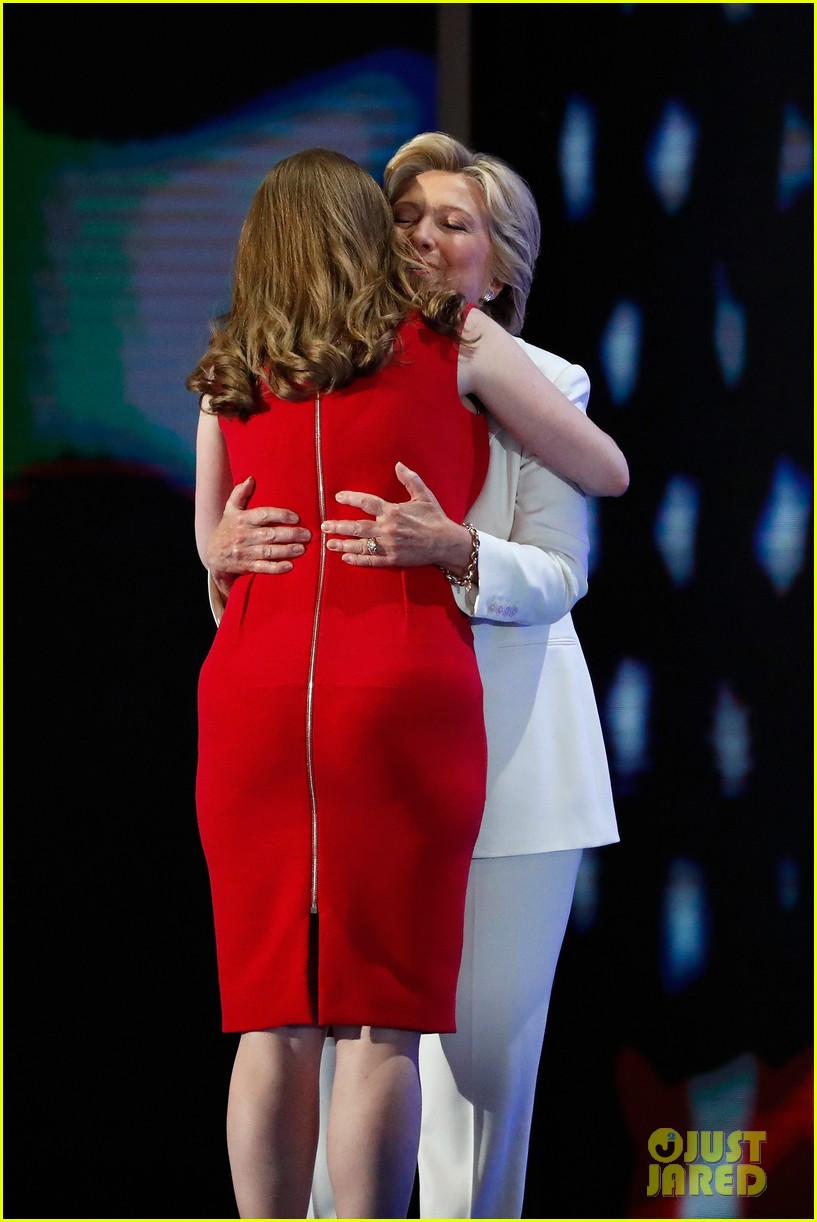 chelsea clinton red dress Chelsea Clinton Introduces Mom Hillary with DNC Speech (Video) - Just Jared  - Celebrity News and Gossip