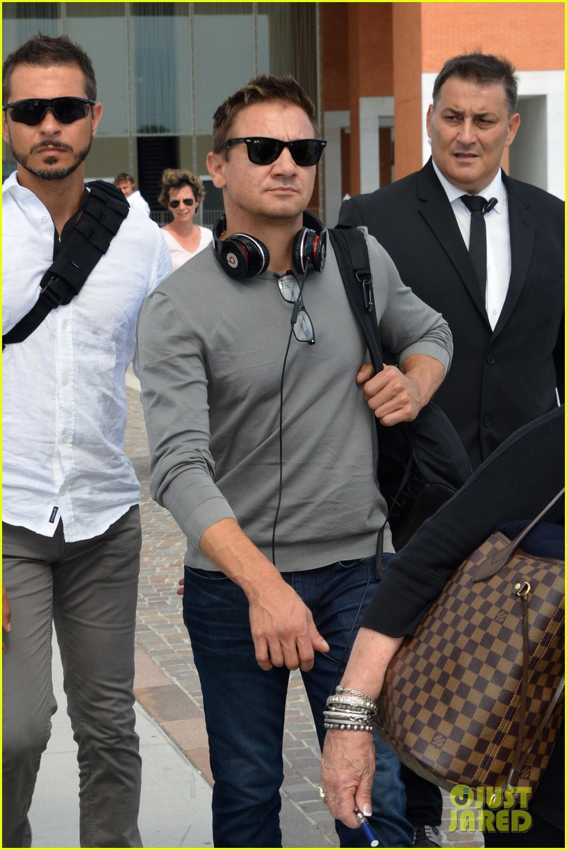 Jeremy Renner & More Celebs Arrive for Venice Film Festival 2016