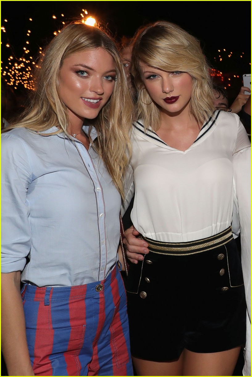 Taylor Swift & Martha Hunt Support Gigi Hadid at 'TommyxGigi' Show