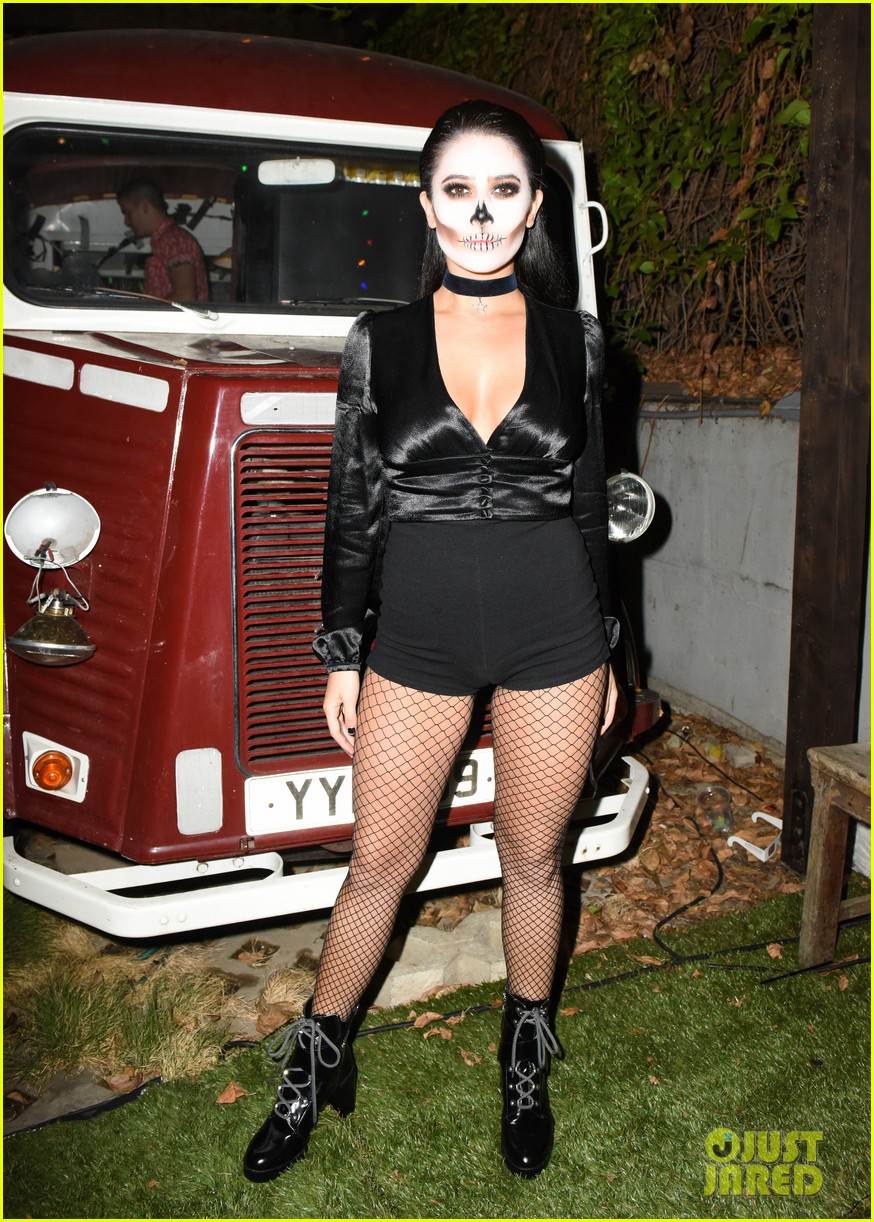 Leona Lewis & Rachel Platten Buddy Up at Just Jared's Halloween Party!