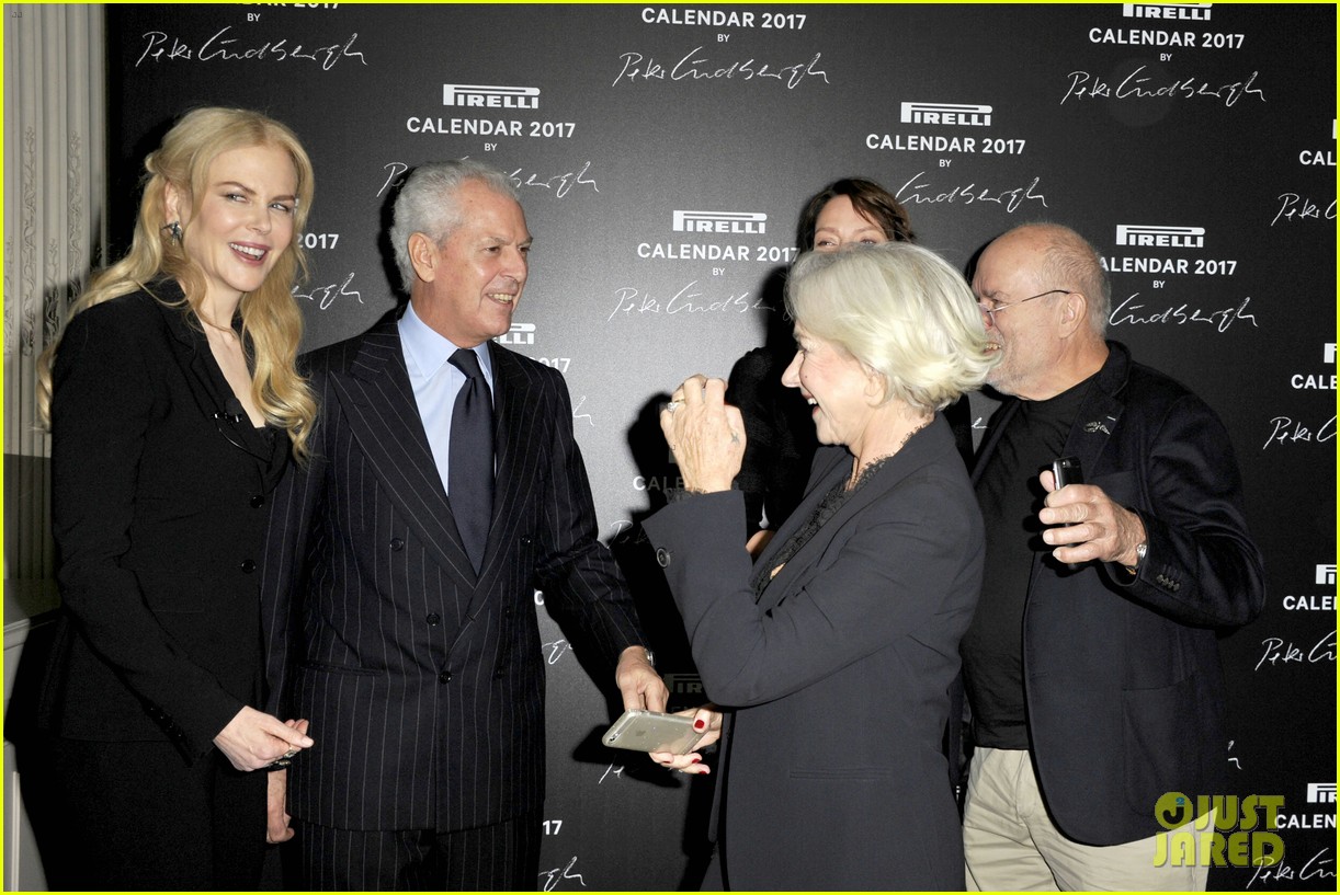 Nicole Kidman, Uma Thurman & Helen Mirren Join Peter Lindbergh At Pirelli Calendar Launch!