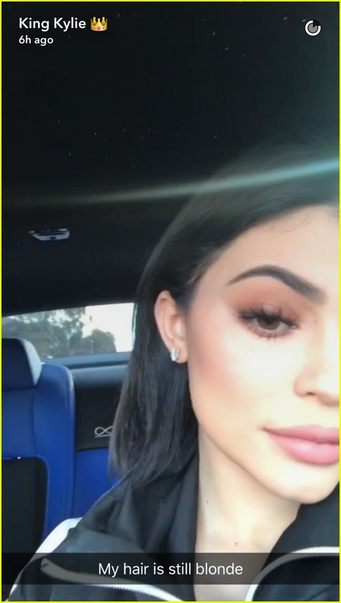 Kylie Jenner Debuts Dark Bob Haircut After Blonde Dye Job Seemingly Goes Wrong