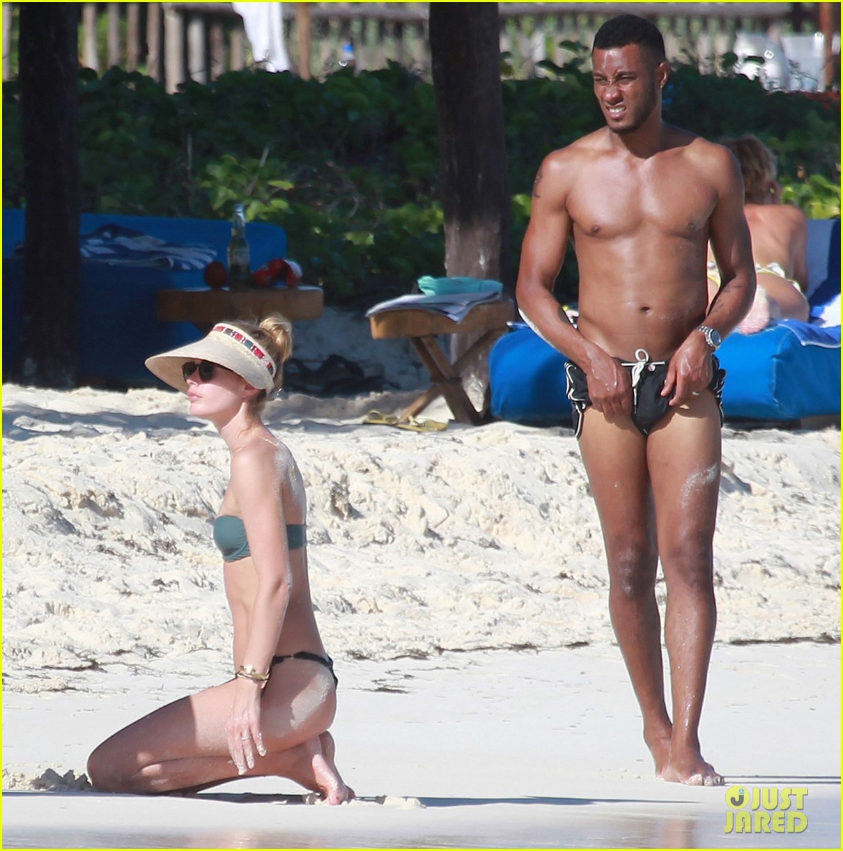 Doutzen Kroes Hits the Beach with Her Family in Miami