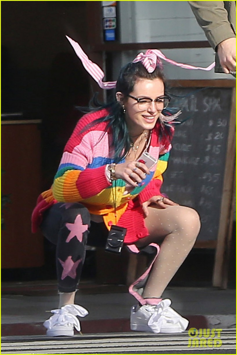 Bella Thorne Jumps for Joy While Hanging With Musician Josh Golden