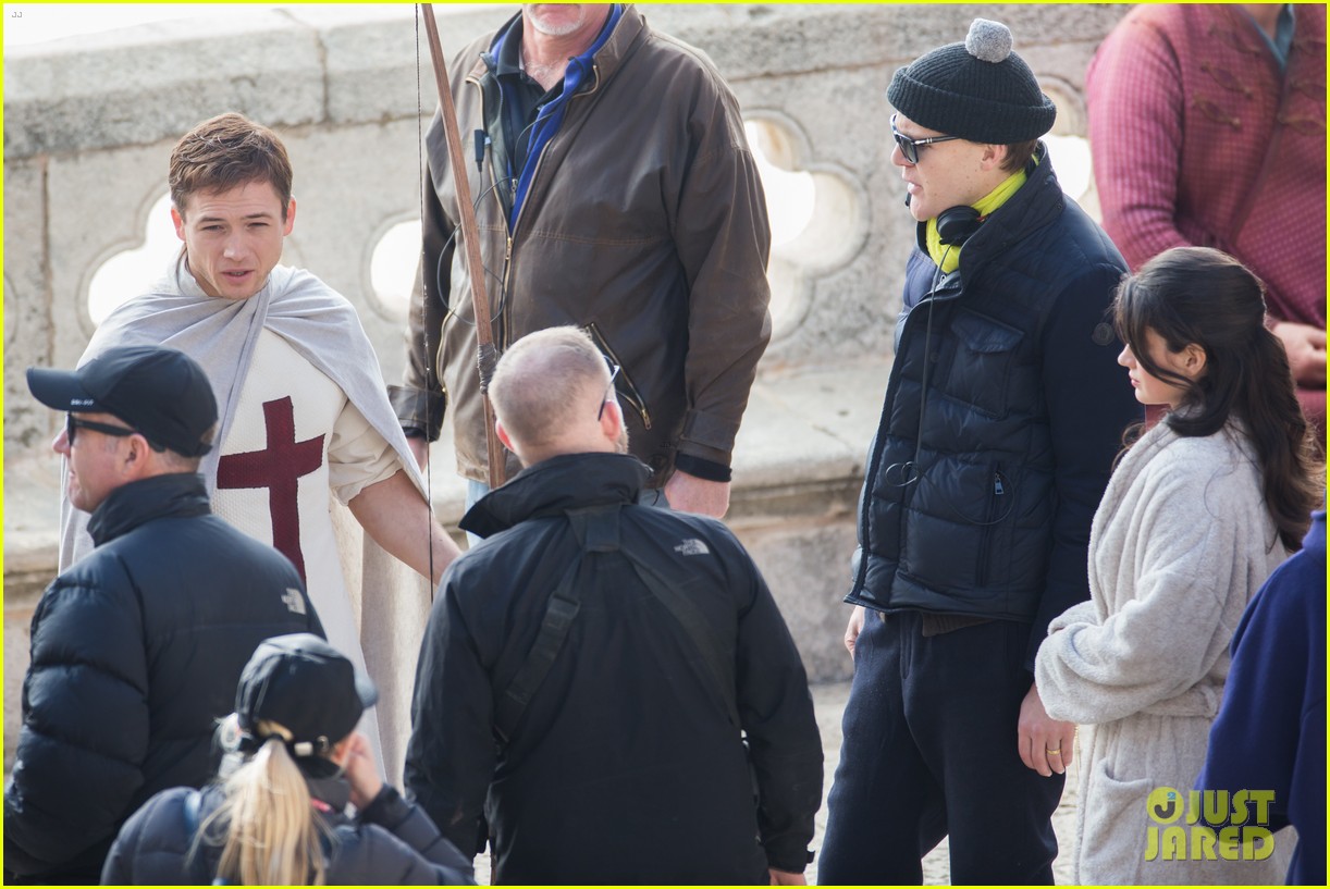 Taron Egerton Spotted as 'Robin Hood' in First Set Photos!