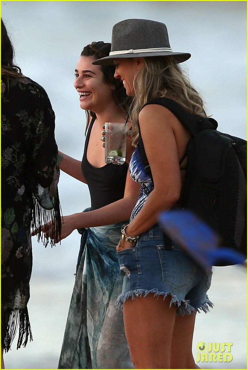 Lea Michele Hits the Beach in Hawaii with Her Gal Pals!