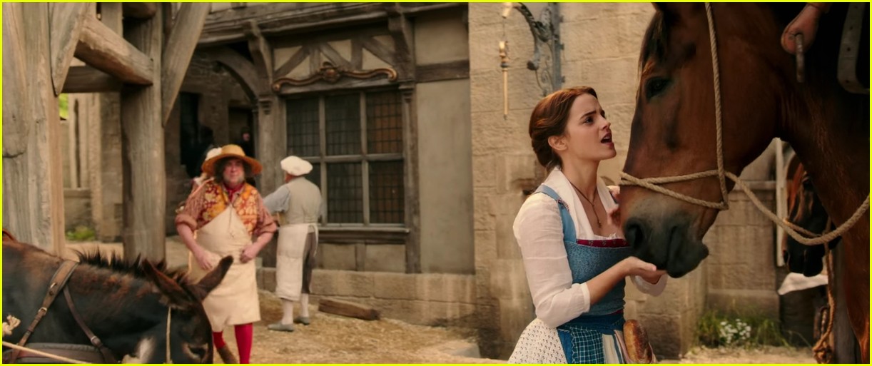 Emma Watson Sings 'Belle' with the Townspeople in 'Beauty & The Beast' First Look Clip!